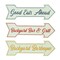 Transpac Metal Backyard Arrow Decor Set of 3, Multicolor Spring Wall Art, Metal, 5.51" H x 17.72" L x 17.72" W, Perfect for Home Decor